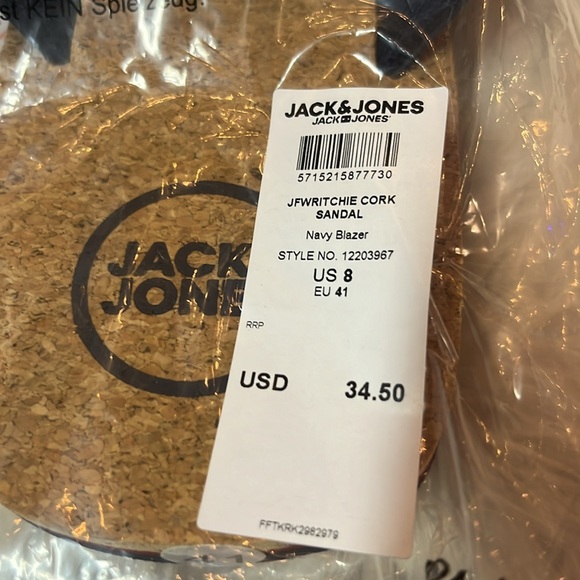 Jack and Jones cork sandal 8 - Picture 2 of 4